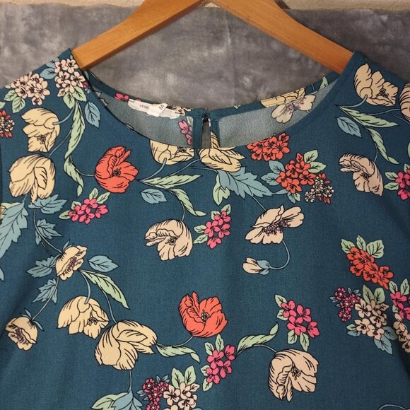 Maurices Dress Women's M Green Floral Midi– Flowy, Tiered, Boho‎ Summer Style - Picture 6 of 10